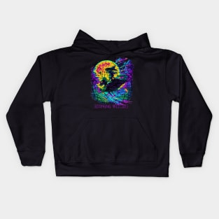 Zooming Witches Halloween Kids Hoodie